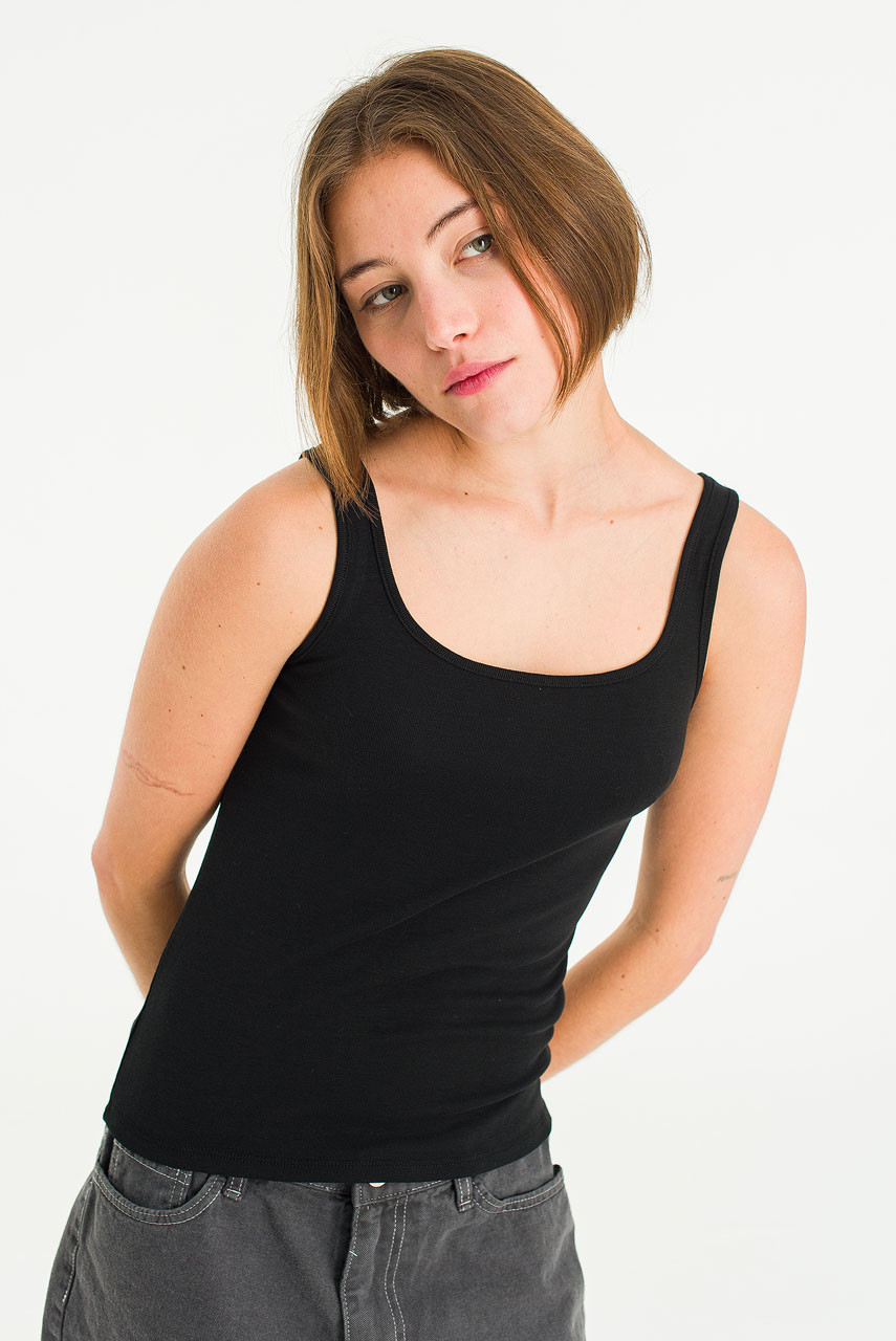 Jinu Tank Tee, Black