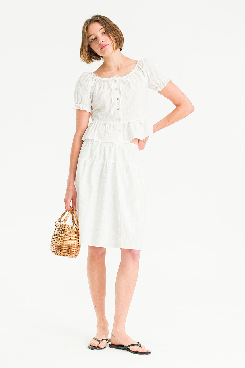 Tier Lace Skirt, Ivory