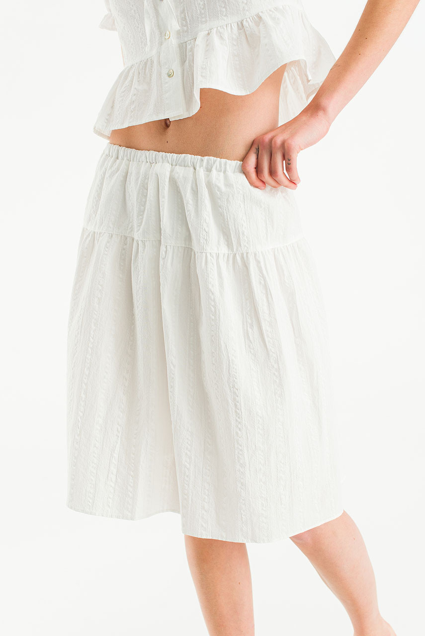 Tier Lace Skirt, Ivory