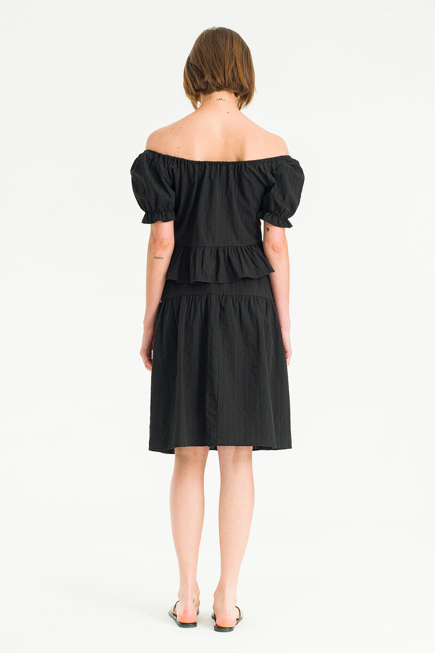 Tier Lace Skirt, Black