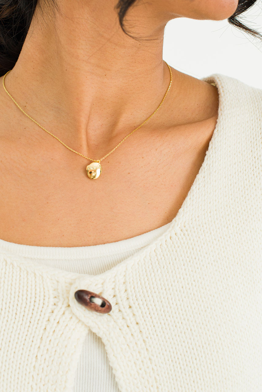 Mini Locket Neckacle, Gold