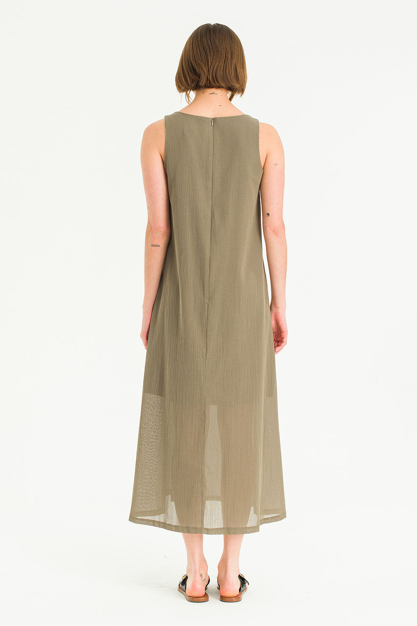Drift Slip Dress, Brown