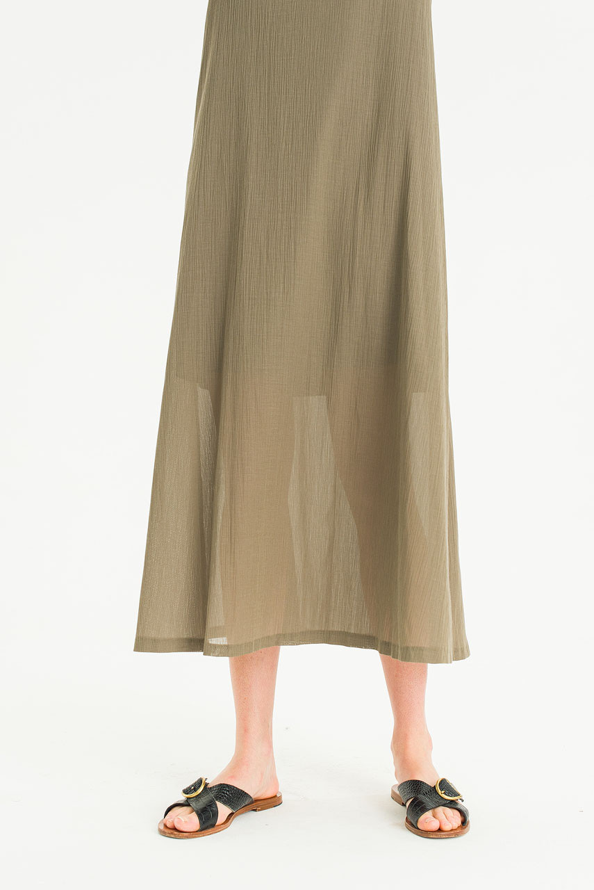 Drift Slip Dress, Brown