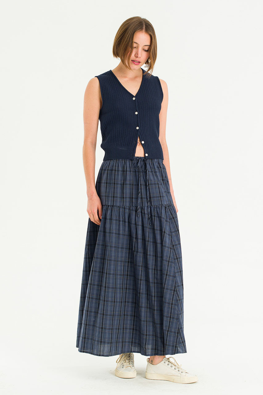 Riviere Knit Vest, Navy