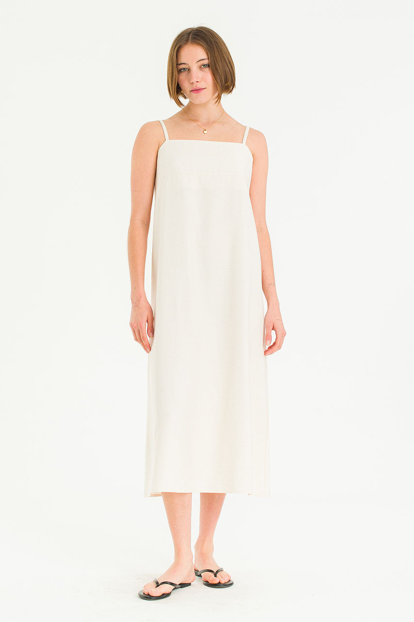 Muse Drape Dress, Ivory