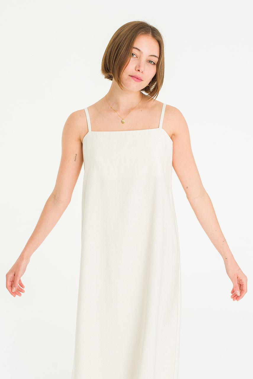 Muse Drape Dress, Ivory