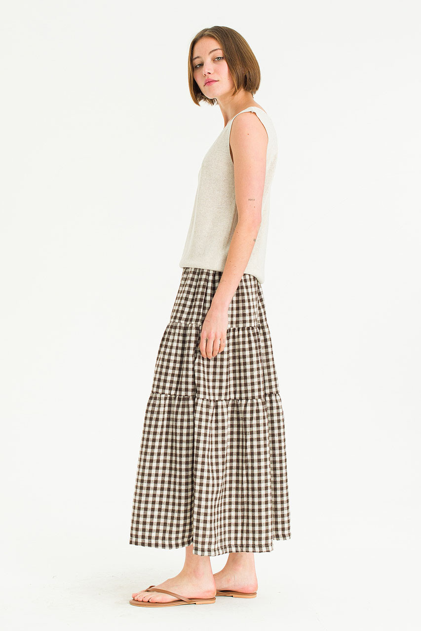 Summer Knit U neck Tank, Oat