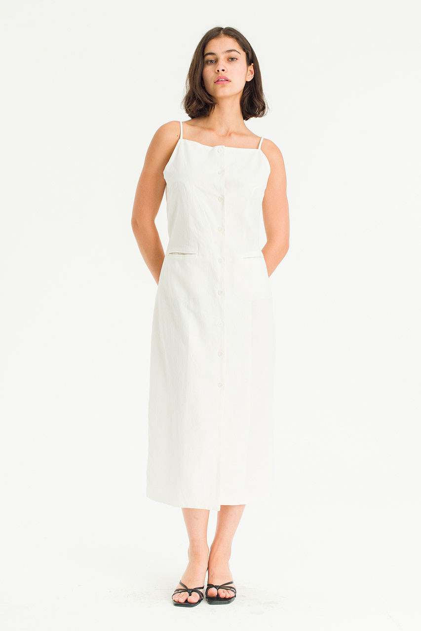 Monday Linen Dress, Ivory