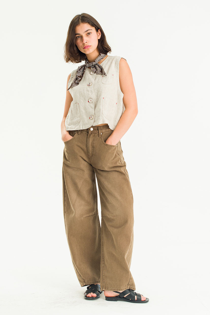 Dust Fade Cationic Jean, Brown