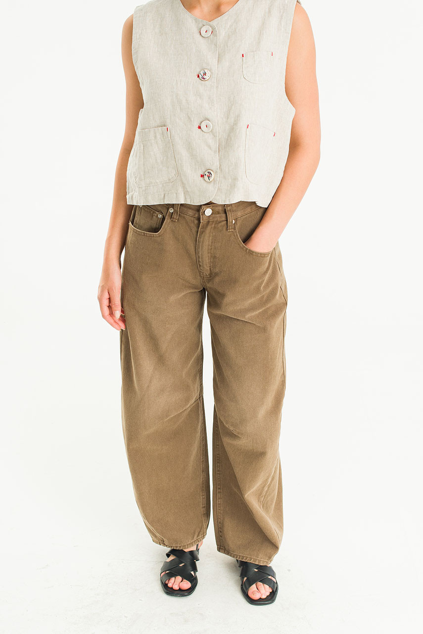 Dust Fade Cationic Jean, Brown