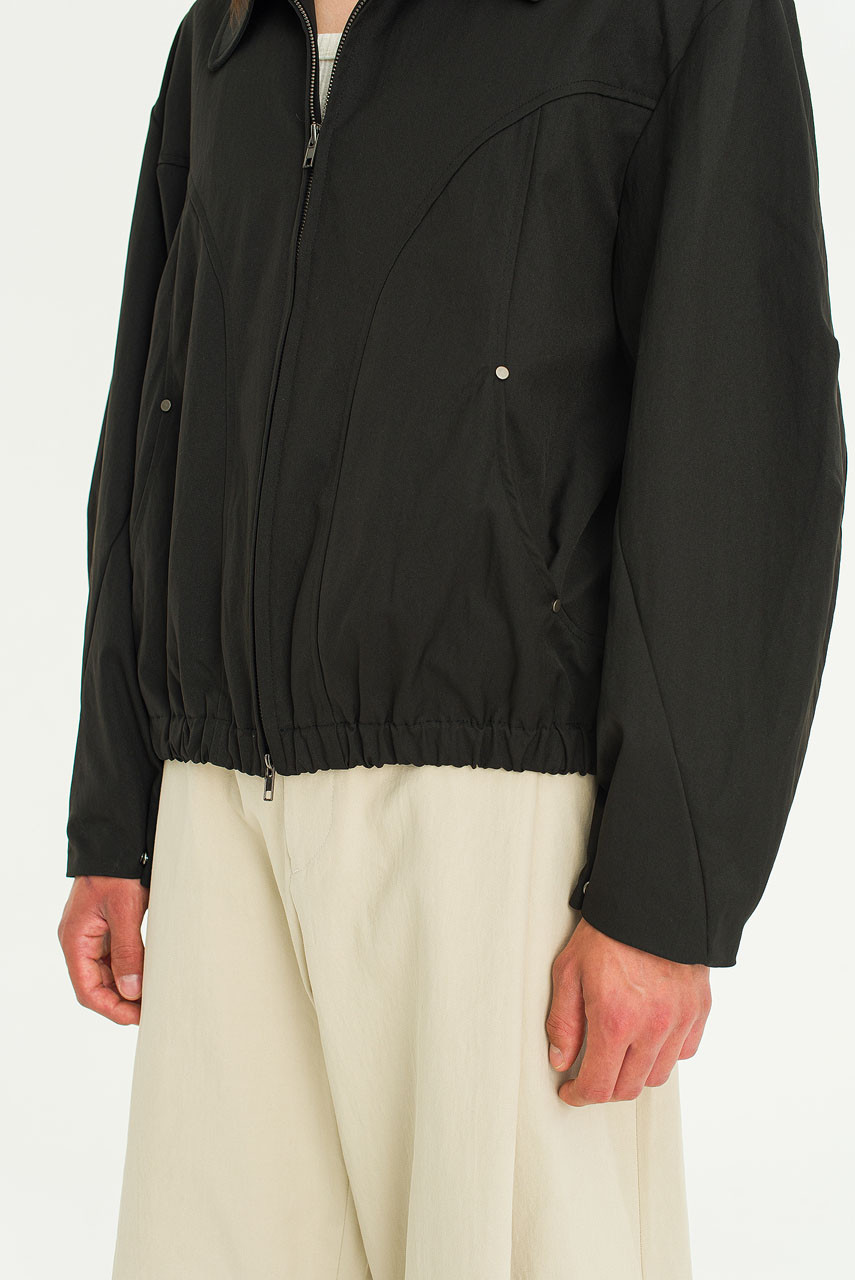 Menswear | Curved Seam Jacket, Black