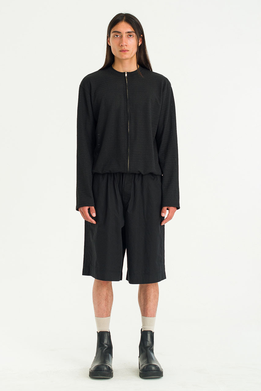 Menswear | Cotton Bermuda Shorts, Black