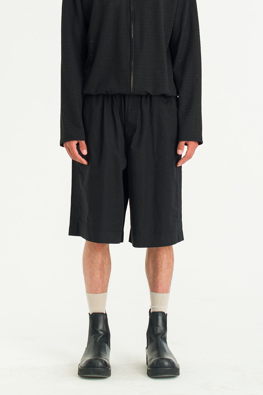 Menswear | Cotton Bermuda Shorts, Black
