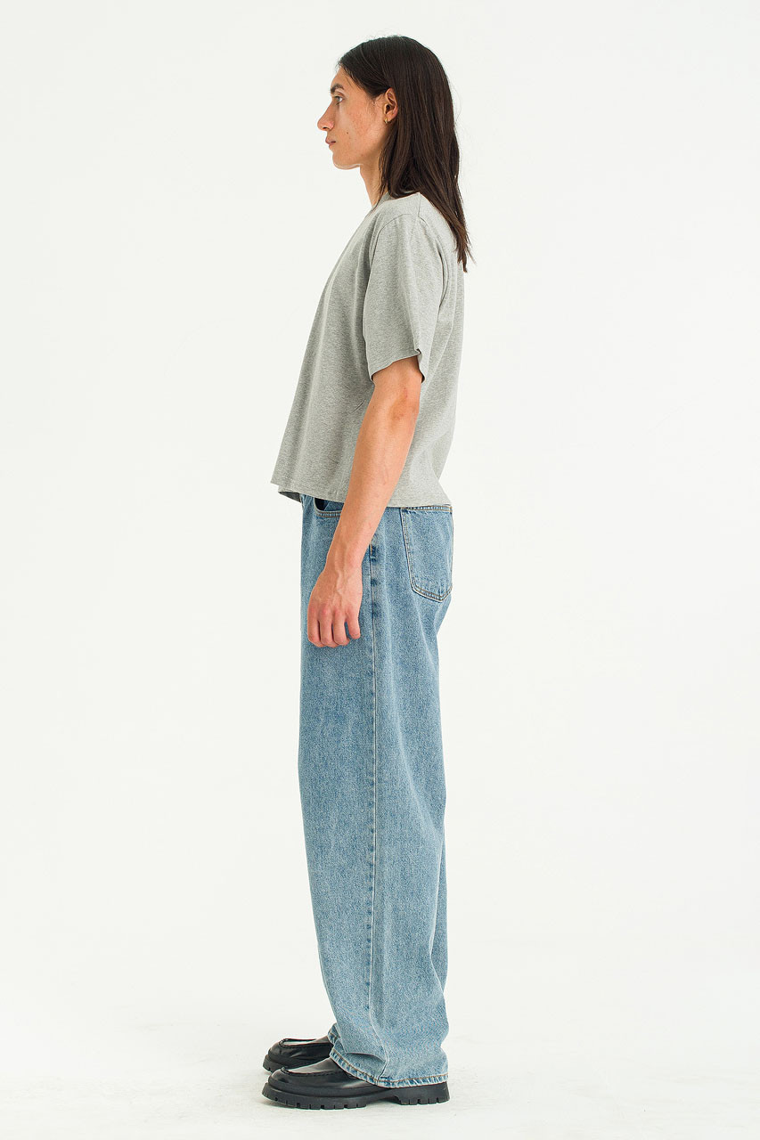 Menswear | Box Crop Tee, Grey