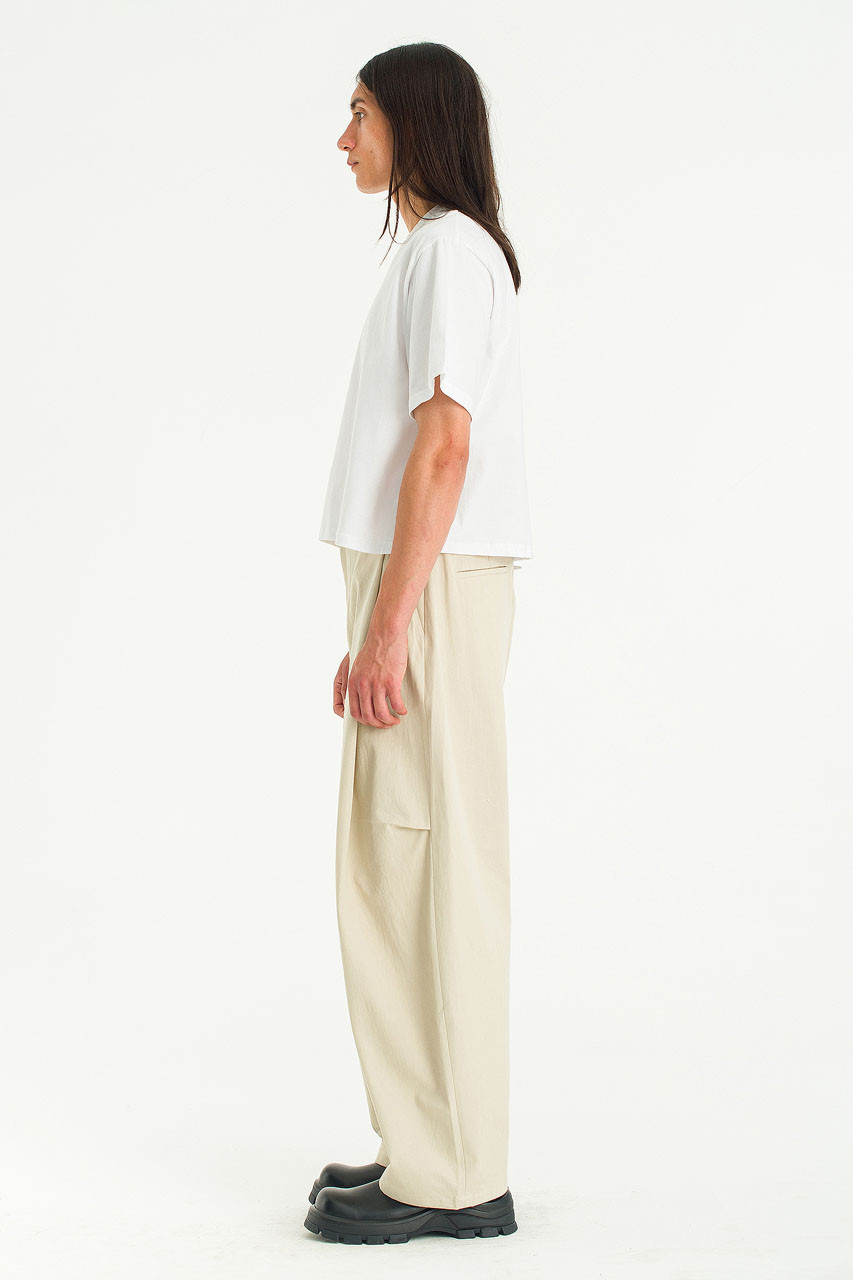 Menswear | Box Crop Tee, White