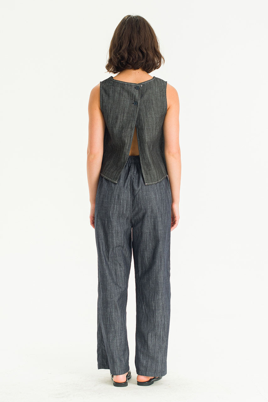 Linea Wide Slacks, Black