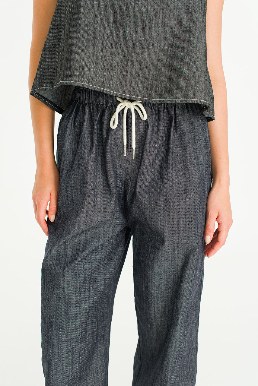 Linea Wide Slacks, Black