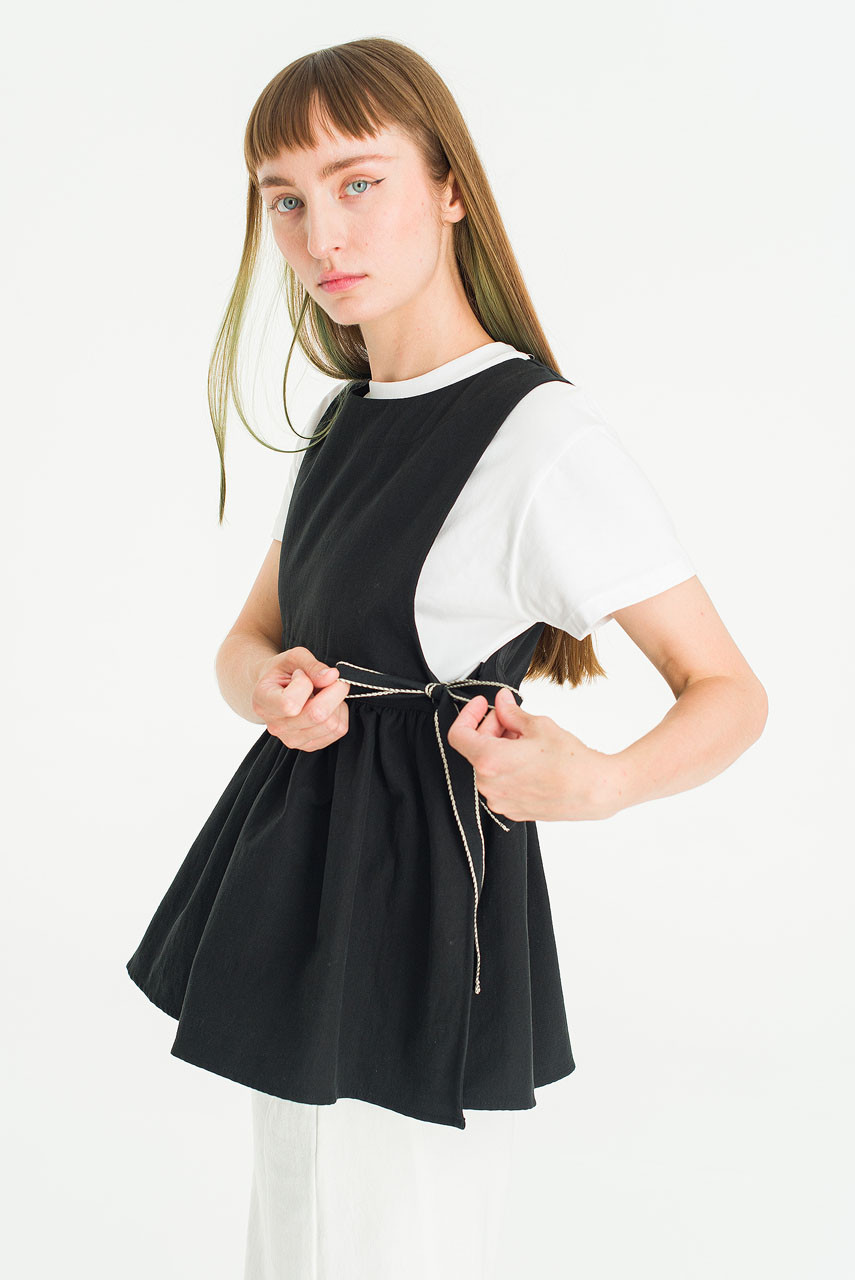 Ribboned Vest, Black