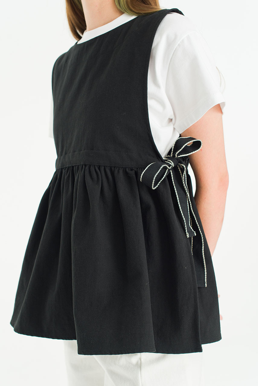 Ribboned Vest, Black