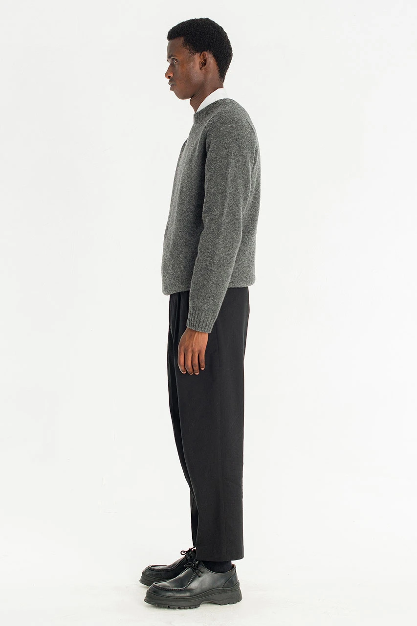 Menswear | Lochfield Wool Seamless Jumper, Dark Grey