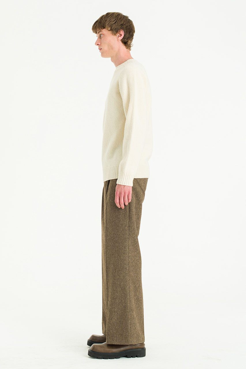 Menswear | Lochfield Wool Seamless Jumper, Winter White