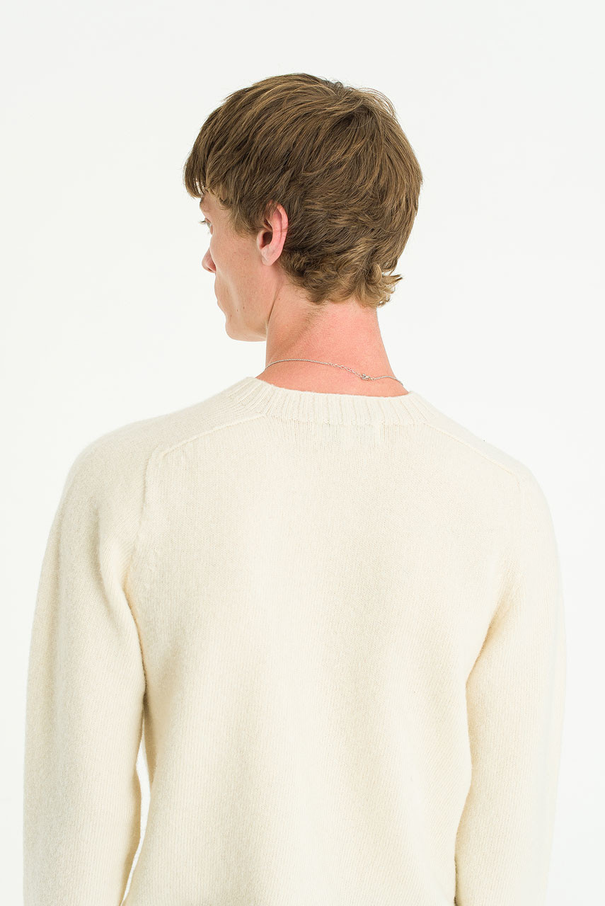 Menswear | Lochfield Wool Seamless Jumper, Winter White