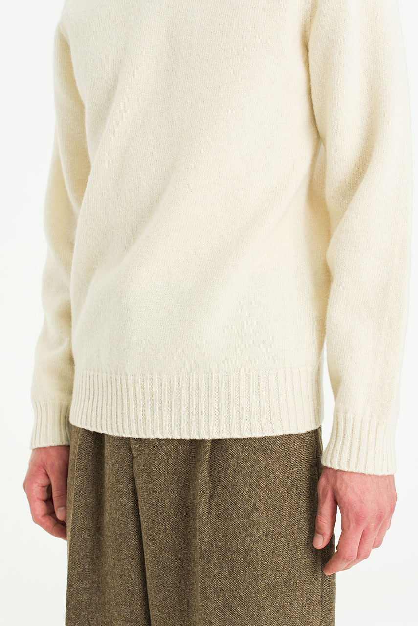 Menswear | Lochfield Wool Seamless Jumper, Winter White
