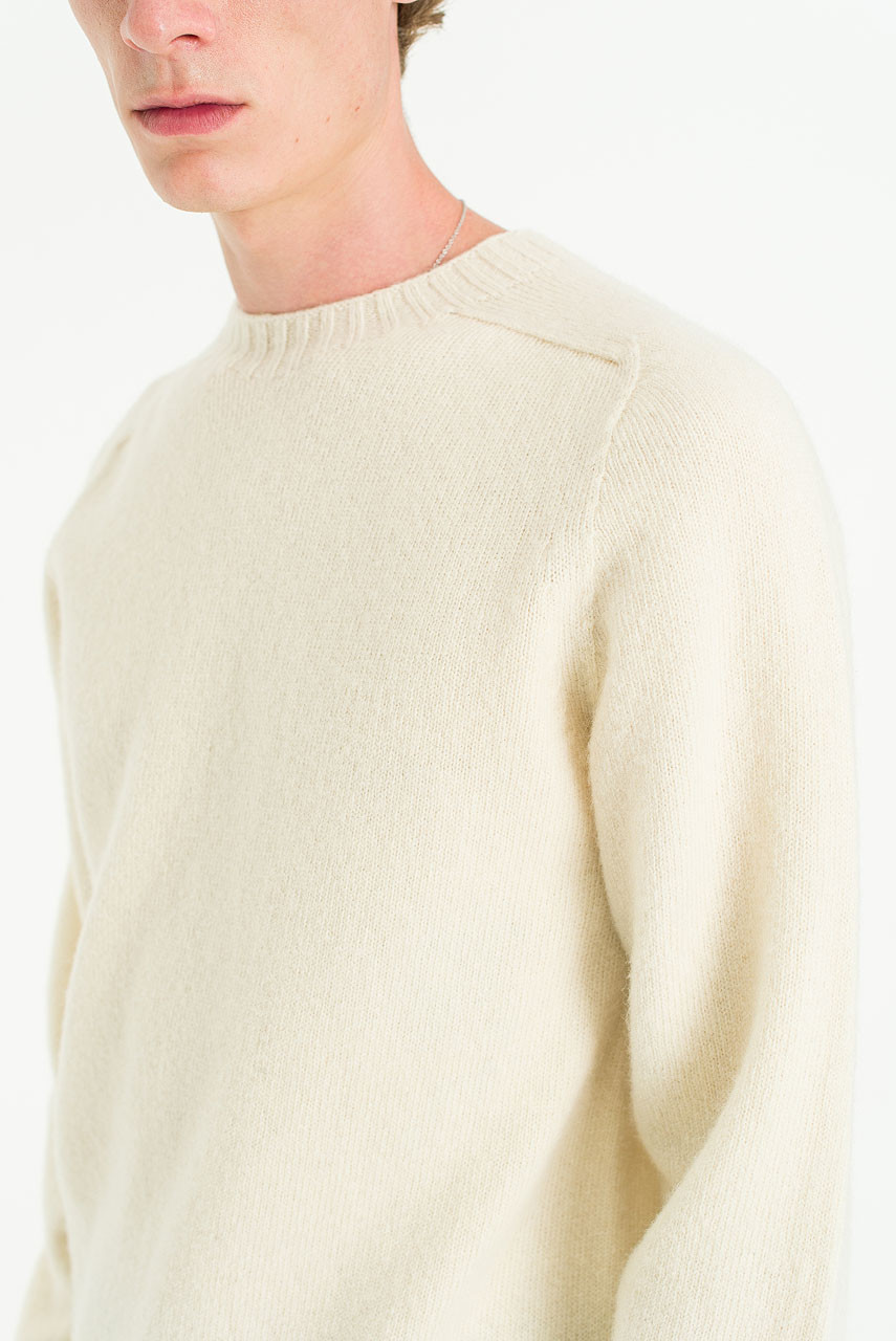 Menswear | Lochfield Wool Seamless Jumper, Winter White