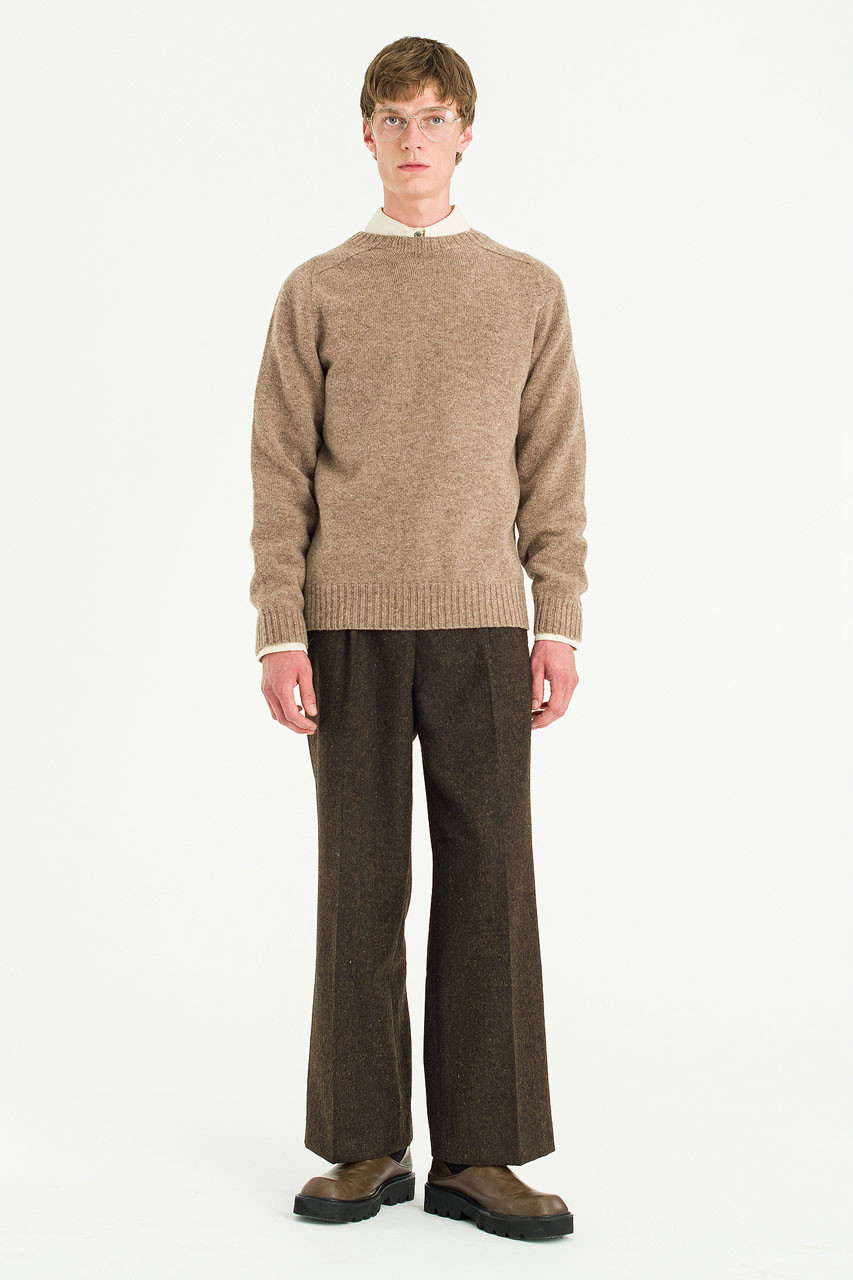 Menswear | Lochfield Wool Seamless Jumper, Brown