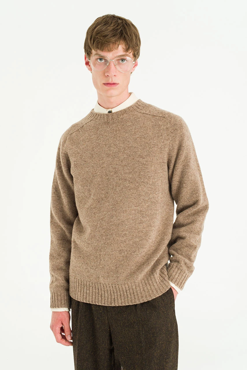 Menswear | Lochfield Wool Seamless Jumper, Brown