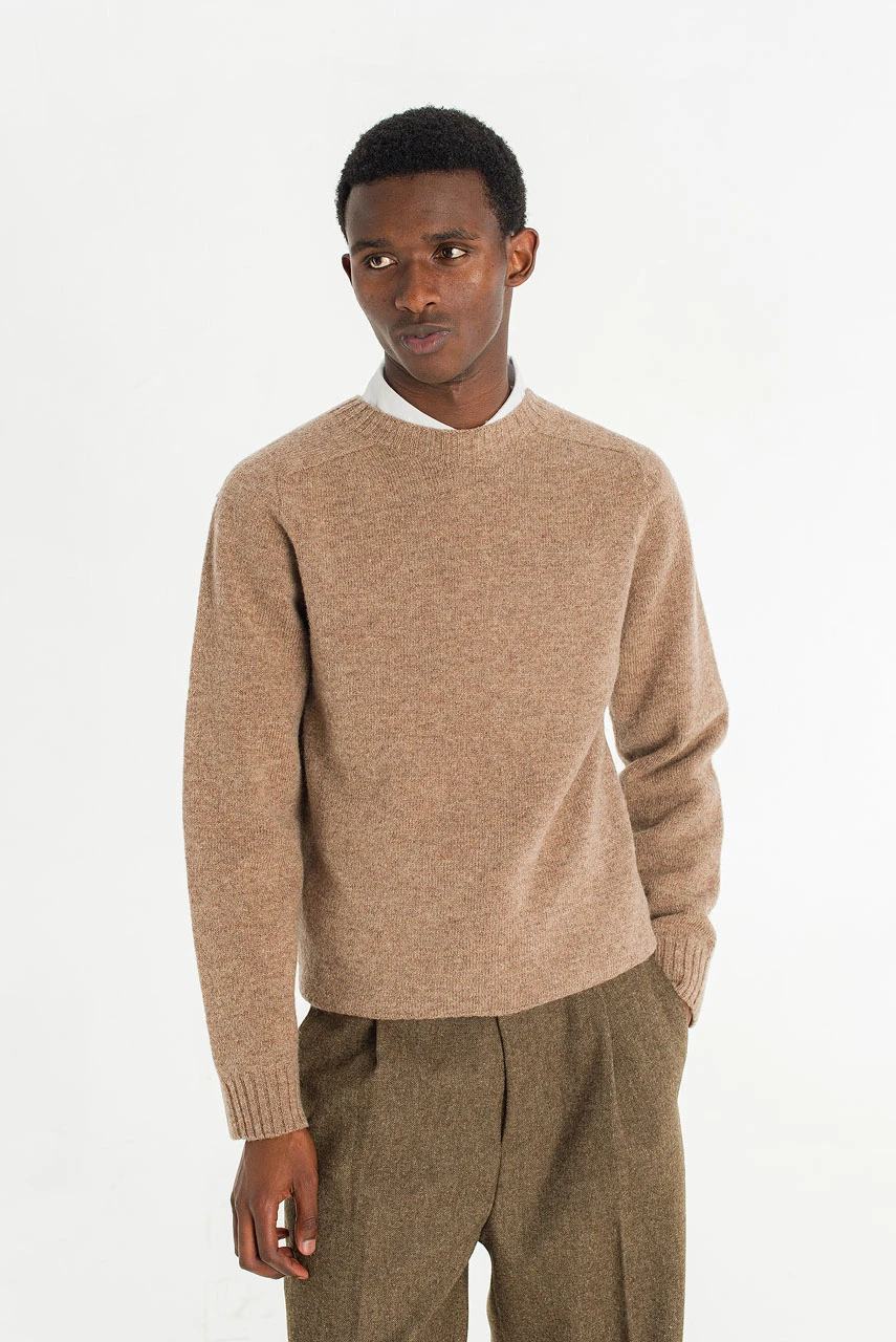 Menswear | Lochfield Wool Seamless Jumper, Brown