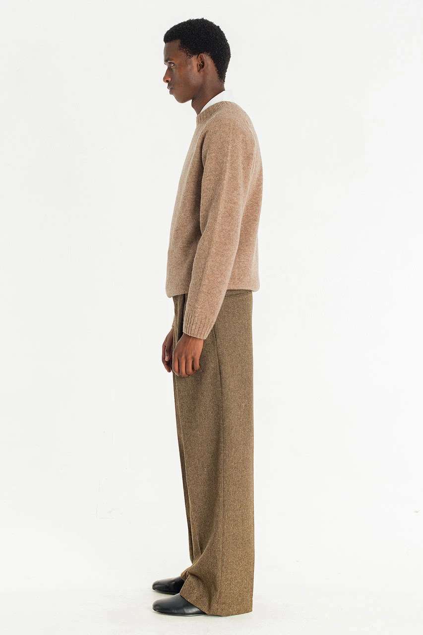 Menswear | Lochfield Wool Seamless Jumper, Brown
