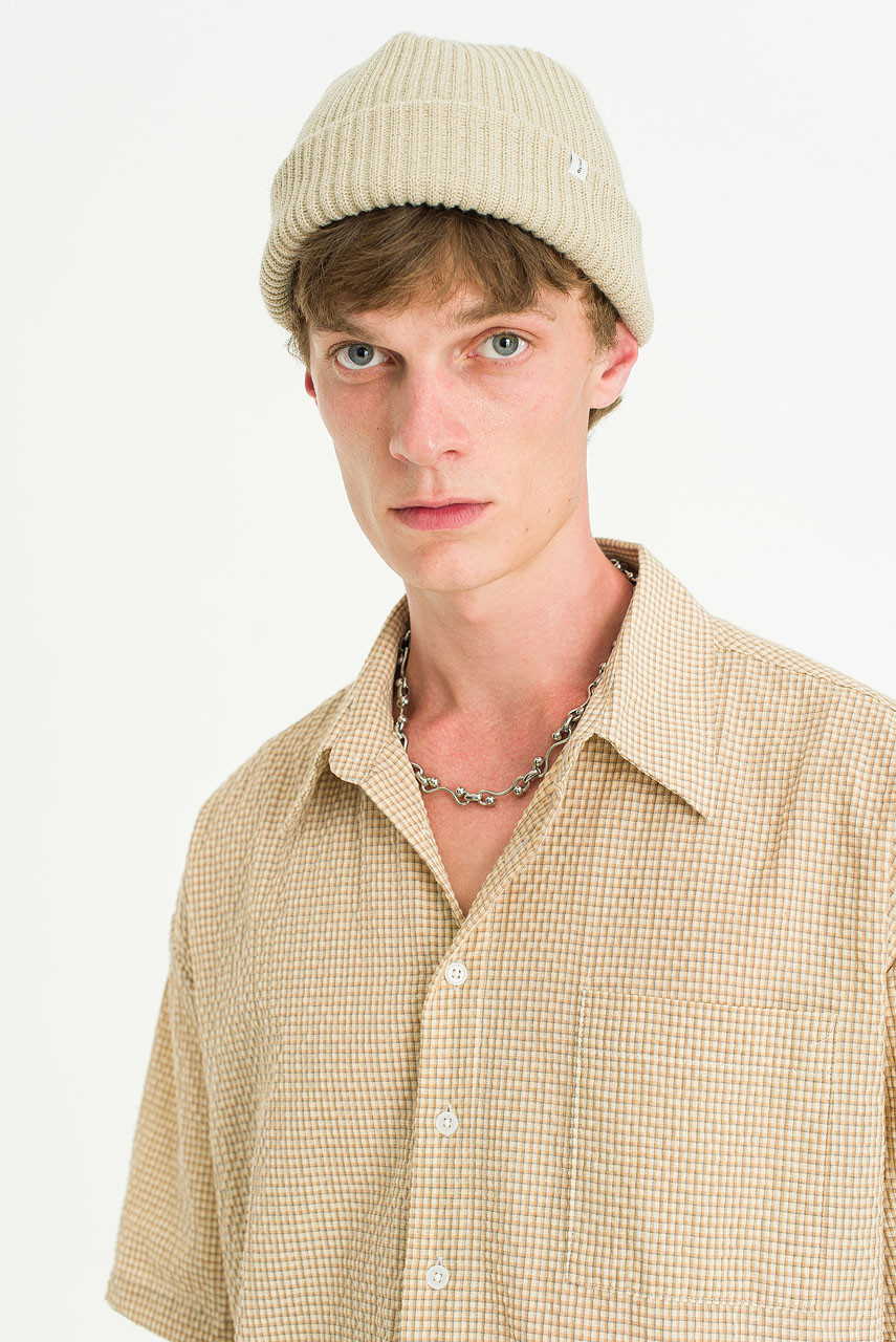 Menswear | Boxy-Crop Shirt, Beige