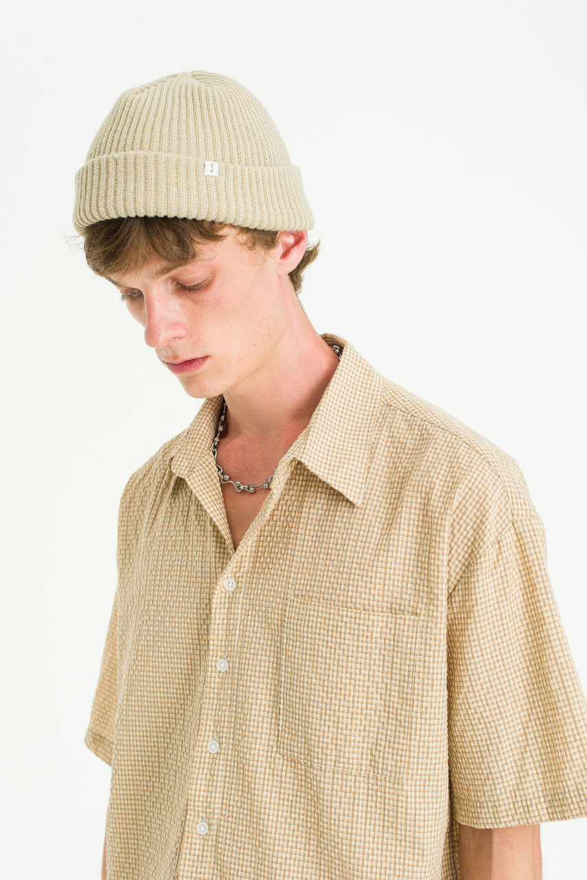 Menswear | Boxy-Crop Shirt, Beige