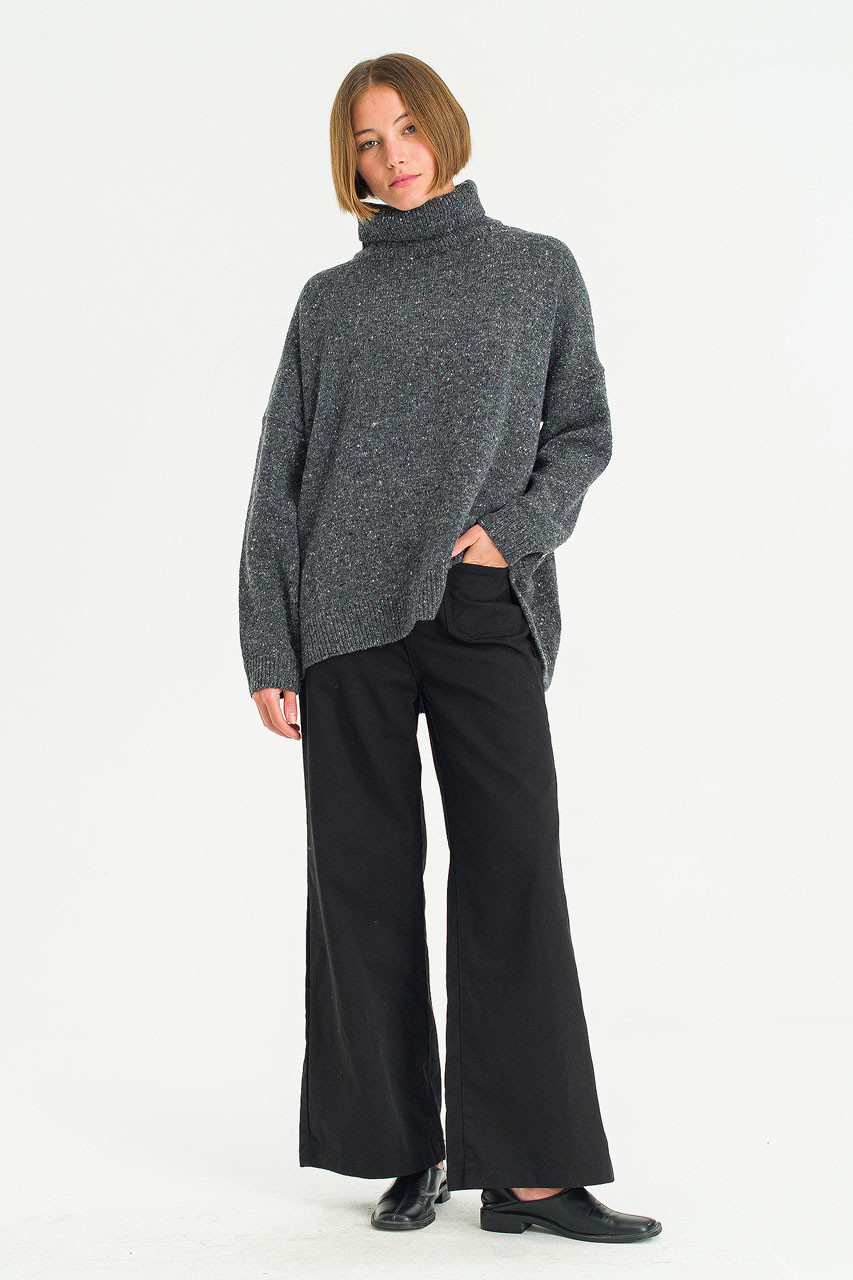 Monday Cotton Crop Jean, Black