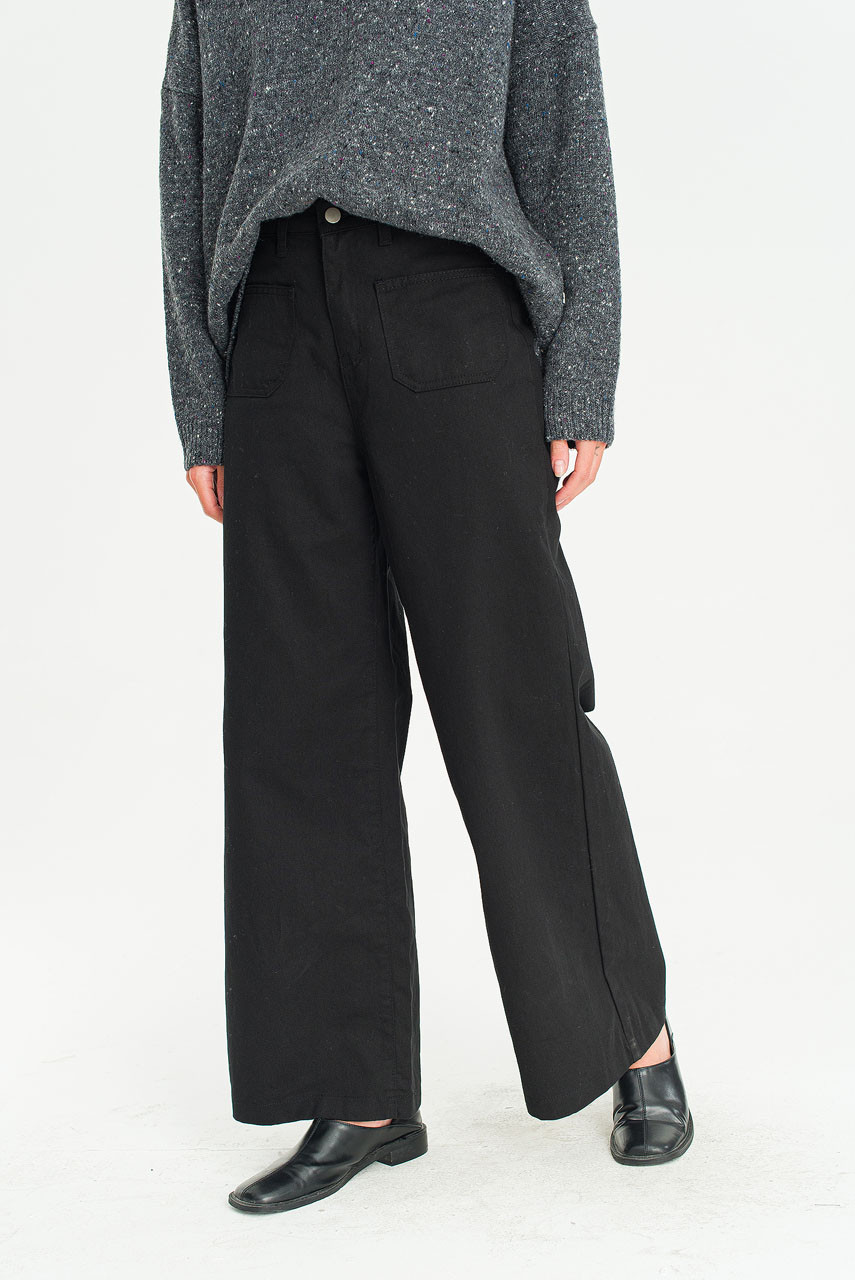 Monday Cotton Crop Jean, Black