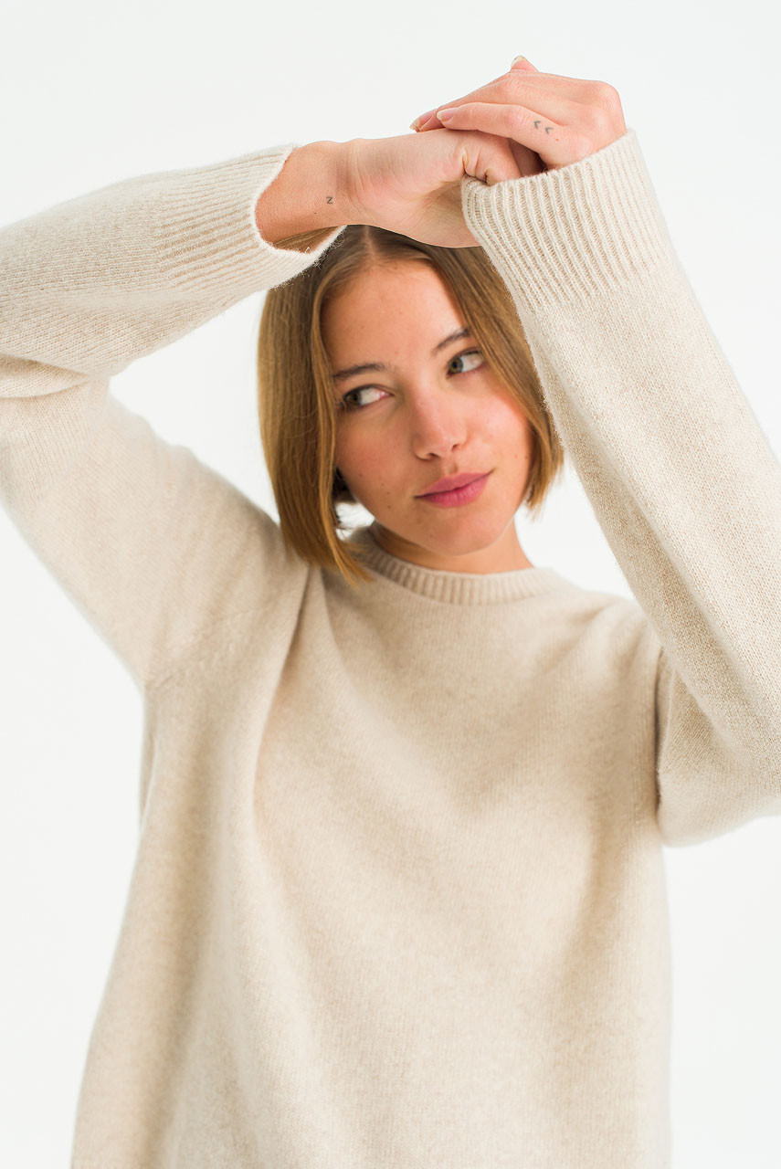 Super fine Seamless Jumper, Oat