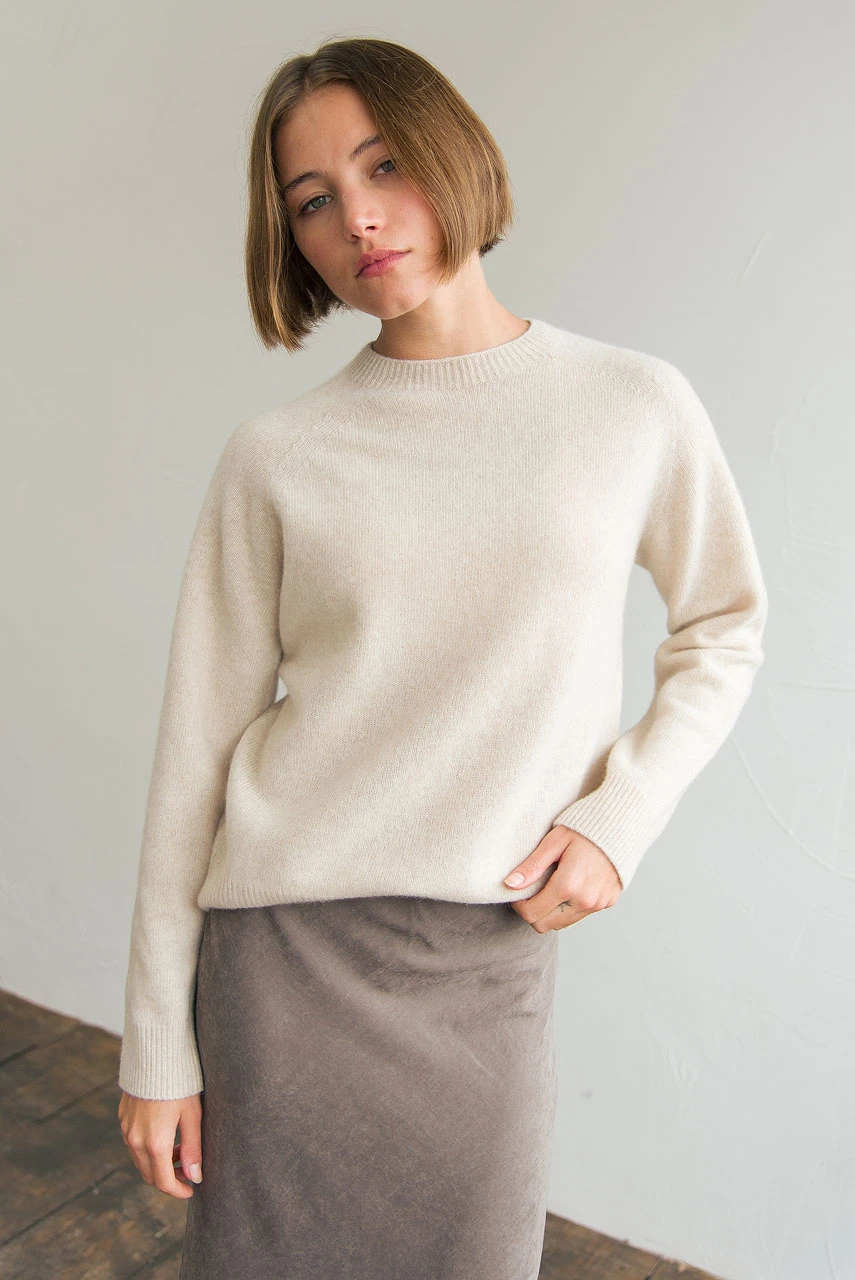 Super fine Seamless Jumper, Oat