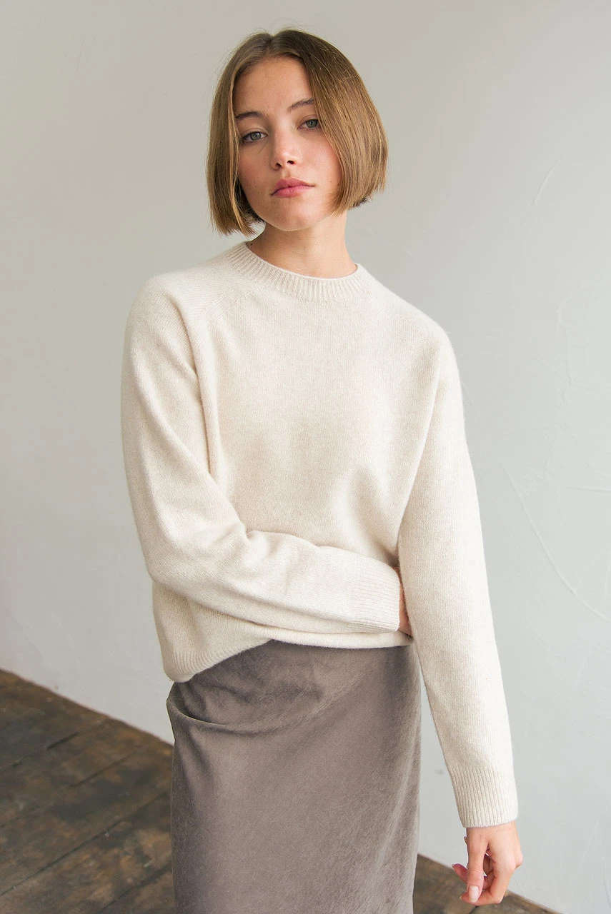 Super fine Seamless Jumper, Oat