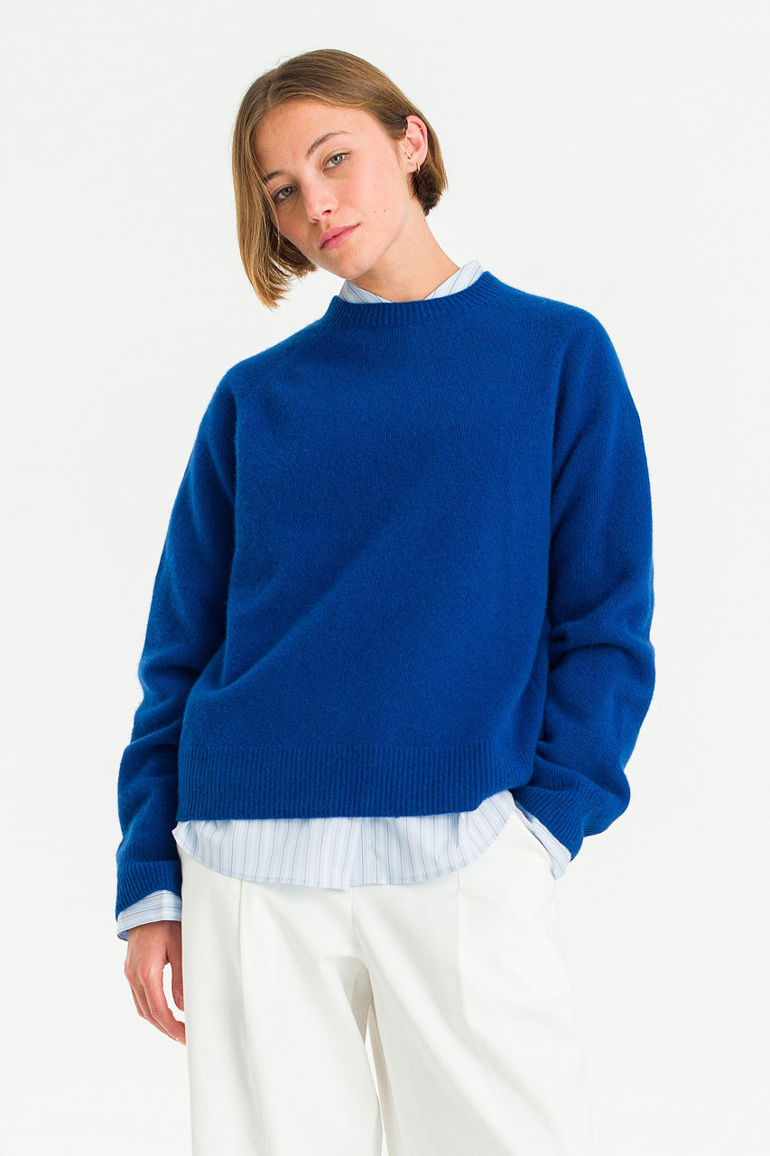 Super fine Seamless Jumper, Royal Blue