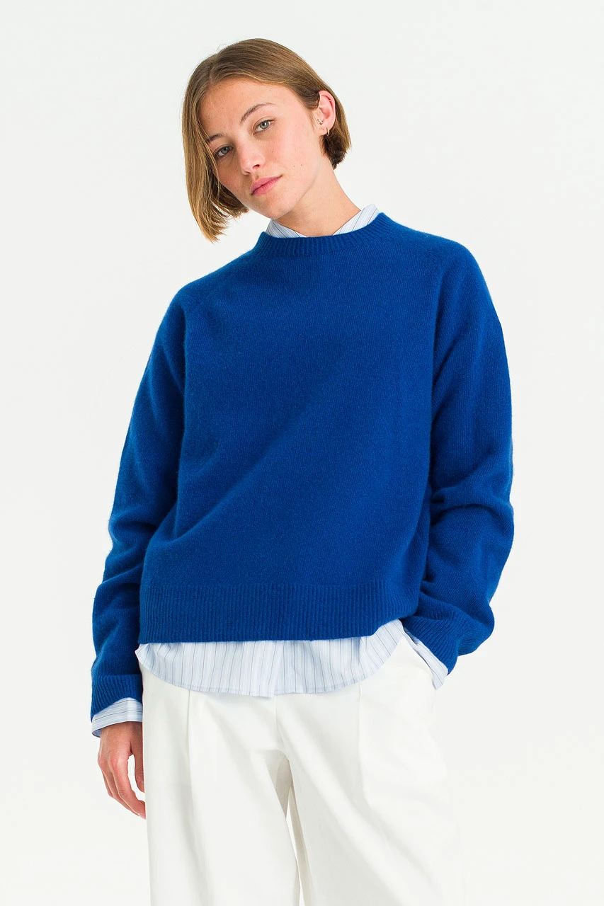Super fine Seamless Jumper, Royal Blue