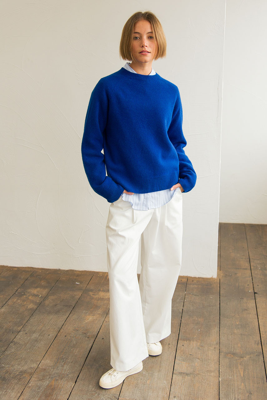 Super fine Seamless Jumper, Royal Blue