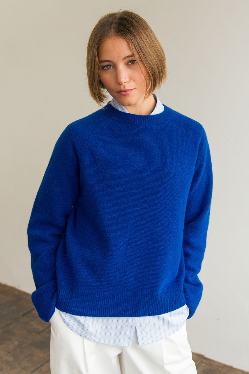 Super fine Seamless Jumper, Royal Blue