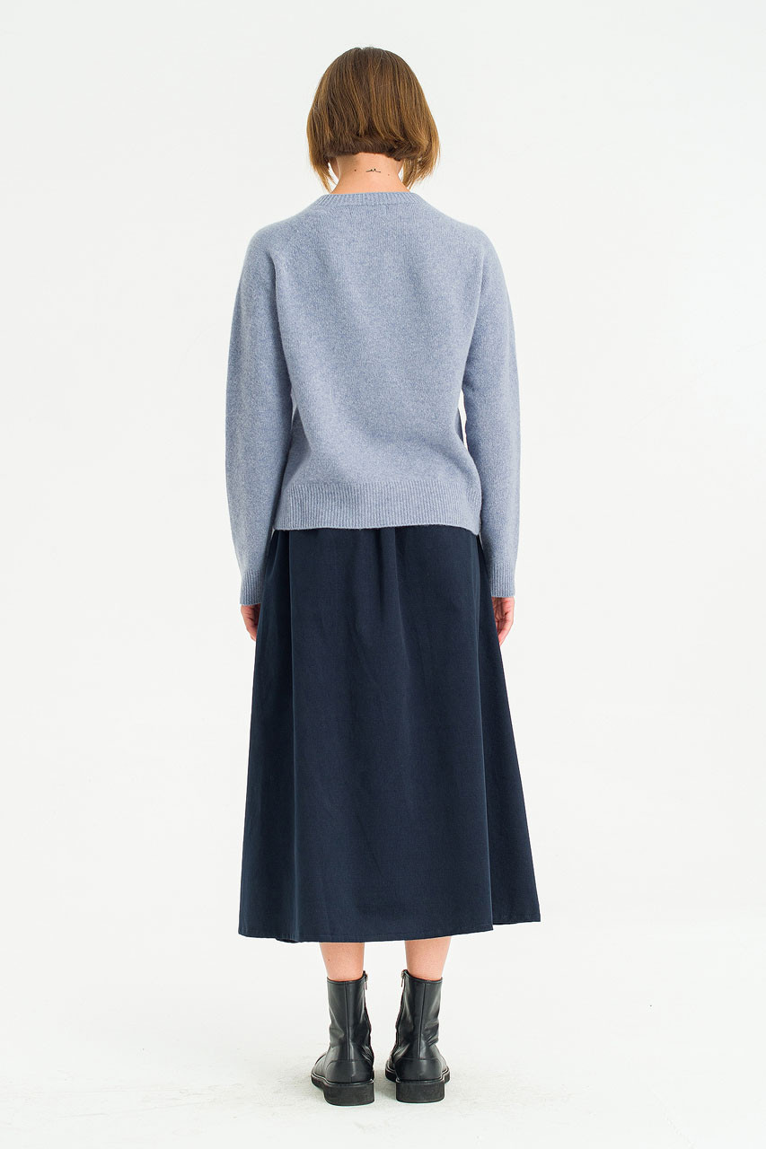 Super fine Seamless Jumper, Swedish blue