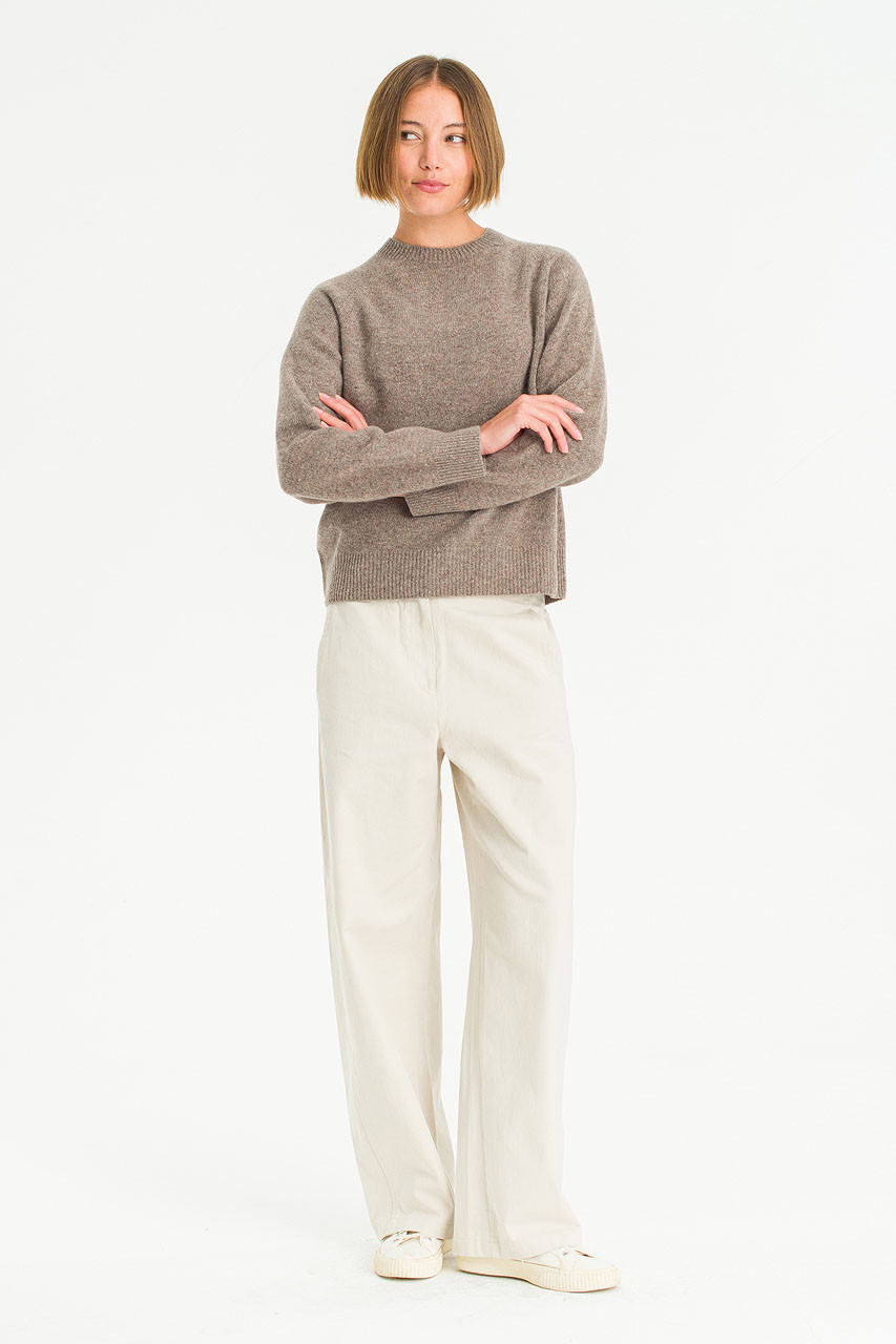 Super fine Seamless Jumper, Warm Mocha