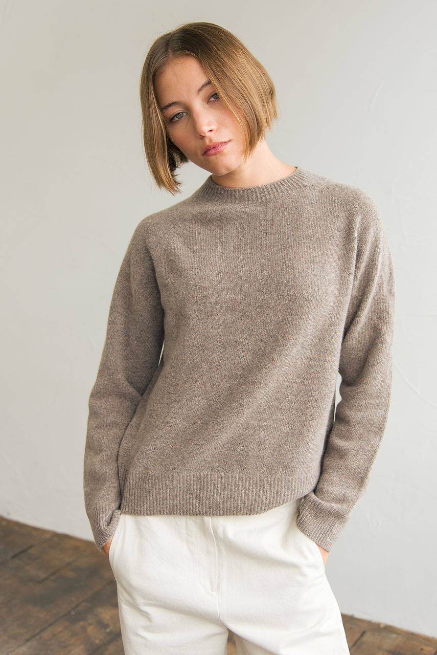 Super fine Seamless Jumper, Warm Mocha