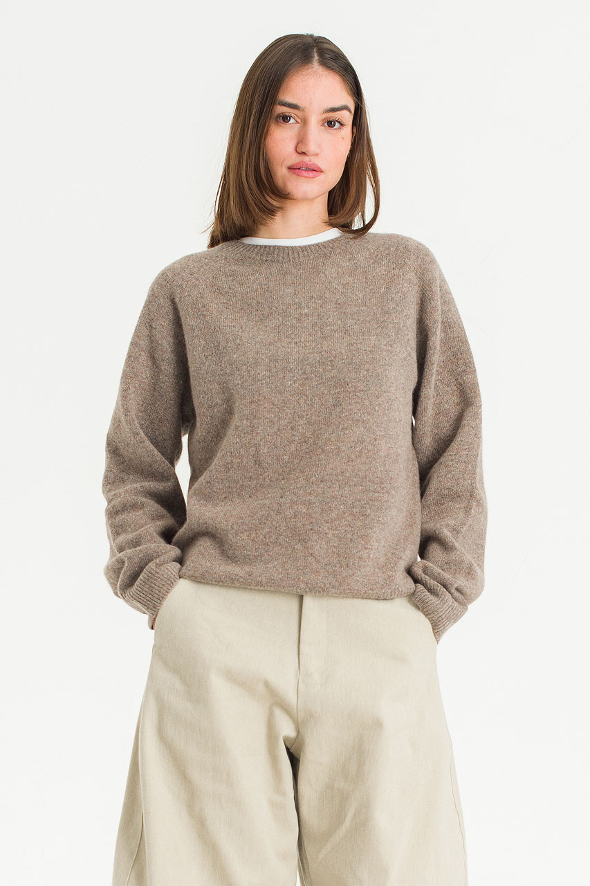 Super fine Seamless Jumper, Warm Mocha