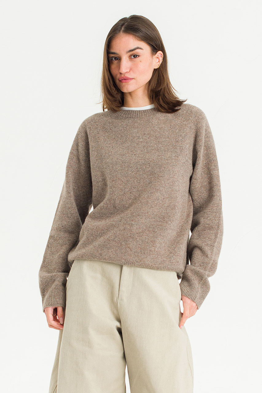 Super fine Seamless Jumper, Warm Mocha