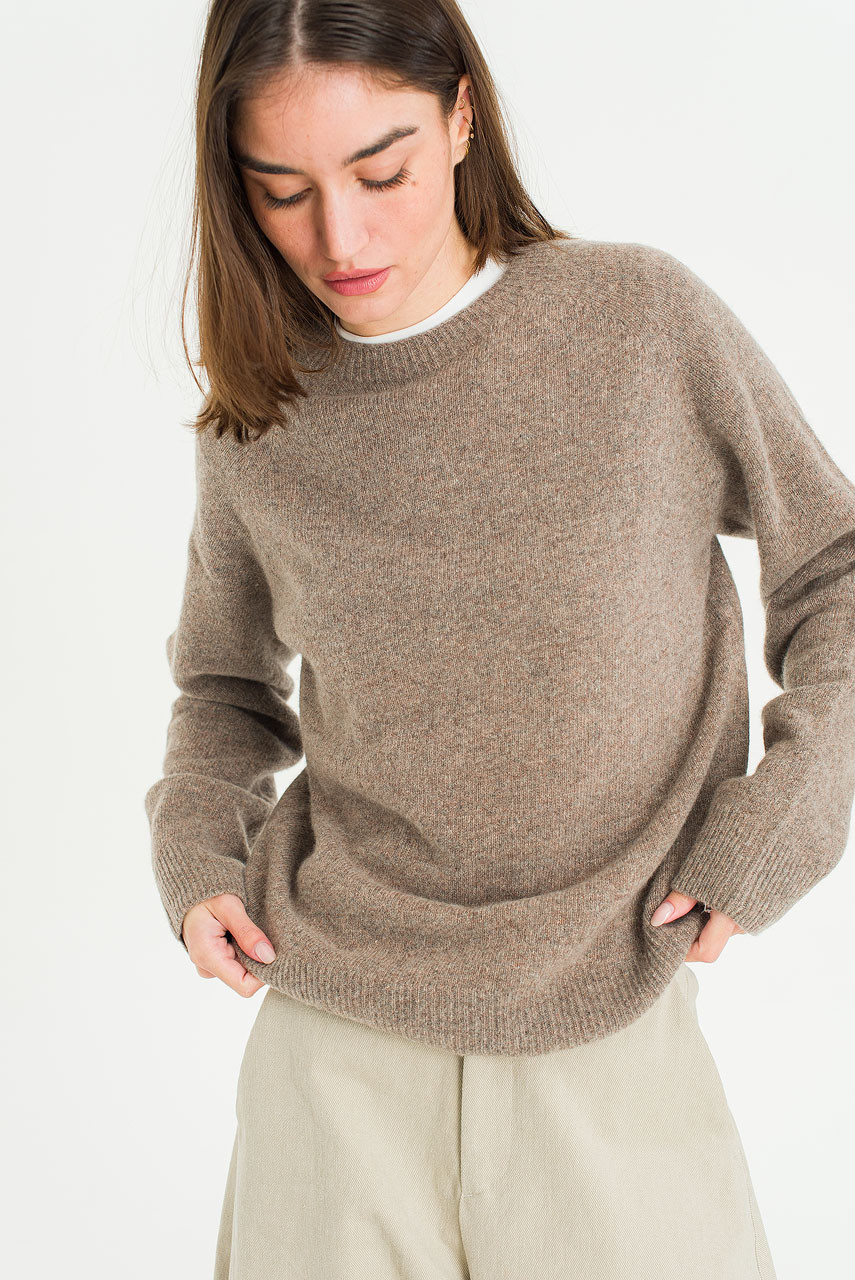 Super fine Seamless Jumper, Warm Mocha