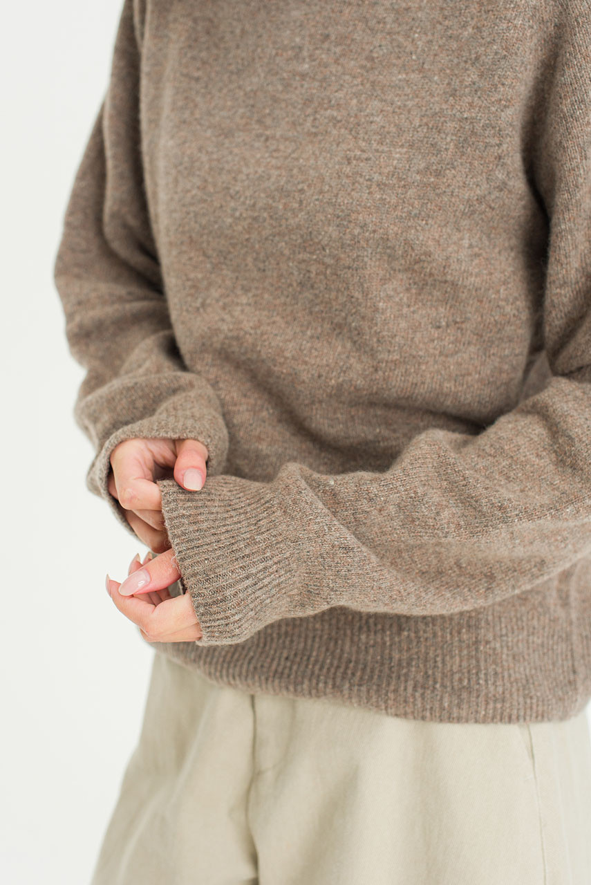 Super fine Seamless Jumper, Warm Mocha